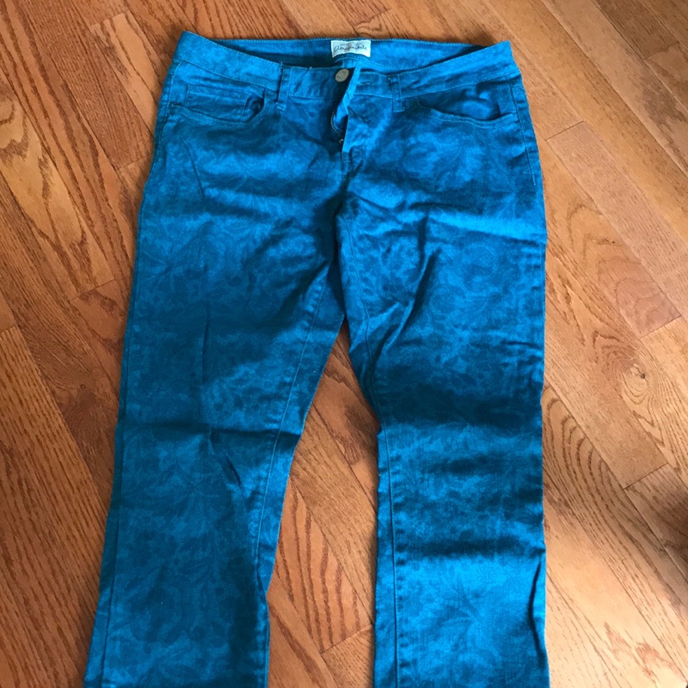 Teal Paisley Aeropostale Jeans